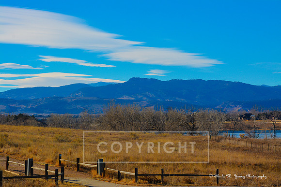Winter Blue Horsetooth Rock