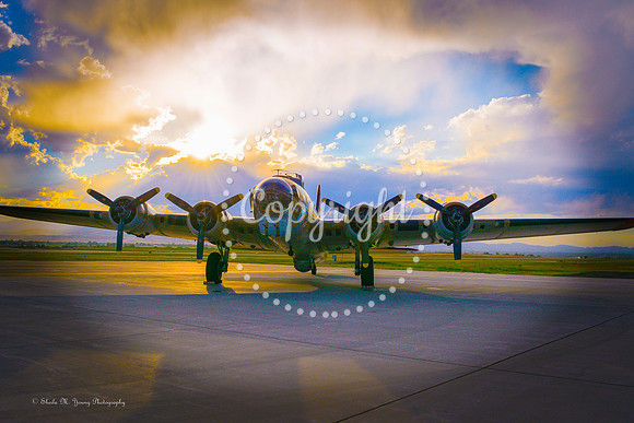 Heaven Shines Down on B-17