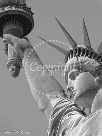 Peace and Liberty  Black & White