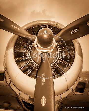 B-17 Prop-Sepia