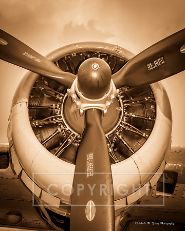 B-17 Prop-Sepia