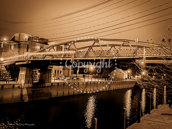 Night View of Parker St. Bridge