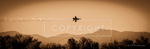 Blue Angel Buzzing Horsetooth Rock