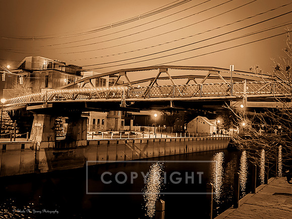 Night View of Parker St. Bridge