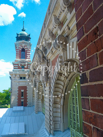 Top of Ellis Island Immigration Building