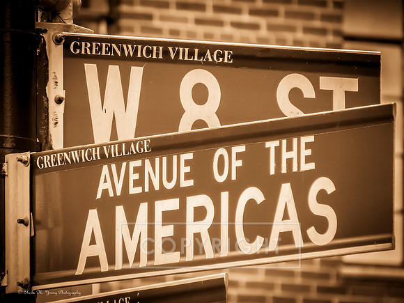 Ave of the Americas-Sepia